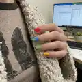 Building Blocks Crochet Cardigan Pattern step 2 - assembly progress