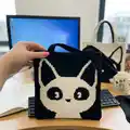 Black cat bag Crochet Pattern step 4 - final assembly and finishing
