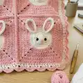 Bunny Baby Blanket Pattern step 3 - details and accessories