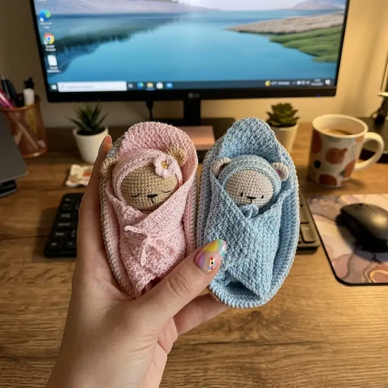 Complimentary Intermediate crochet pattern: Baby Bears Amigurumi Pattern - Simple to follow guide