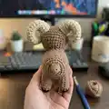 Bobby the Bighorn Sheep Amigurumi Pattern step 4 - final assembly and finishing