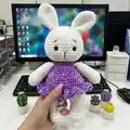 Lily Bunny Amigurumi Pattern step 2 - assembly progress