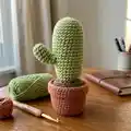 Desert Crochet Cactus Amigurumi Pattern step 3 - details and accessories