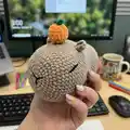 Capybara Amigurumi Pattern step 1 - construction progress