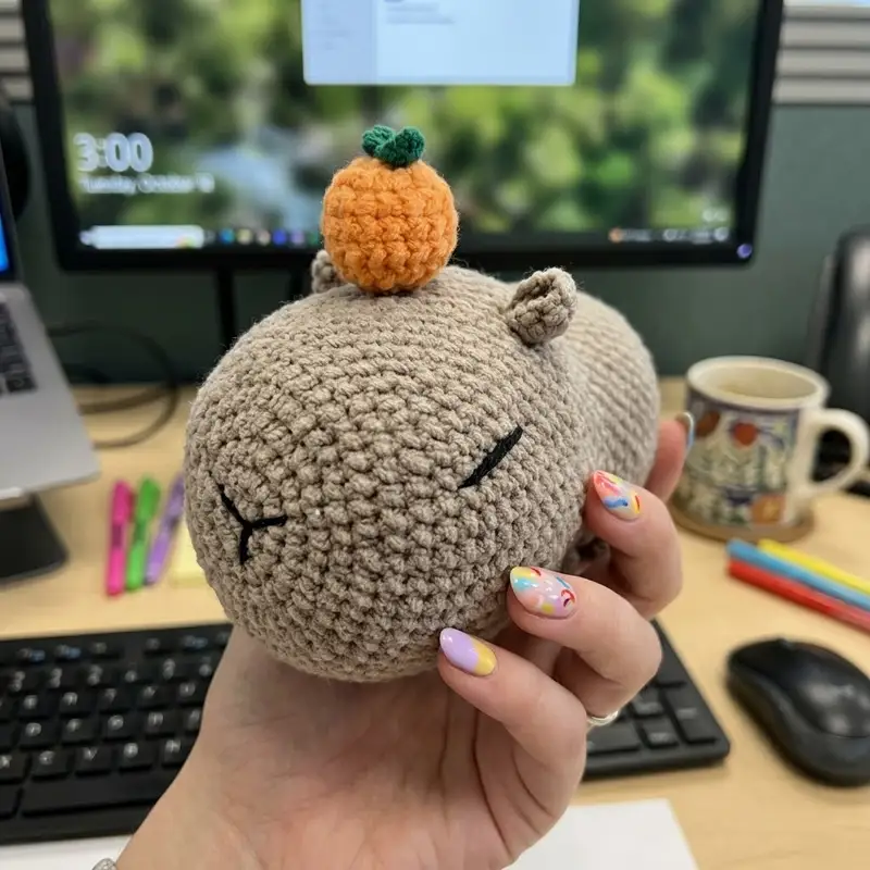 Complimentary Beginner Friendly crochet pattern: Capybara Amigurumi Pattern - Simple to follow guide