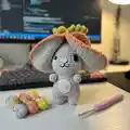 Bunny-Carrot Amigurumi Pattern step 3 - details and accessories