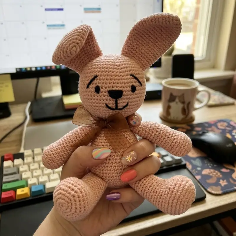Complimentary Intermediate crochet pattern: Bunny Crochet Pattern #105 Amigurumi Pattern - Simple to follow guide
