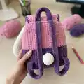 Plush Backpack Bunny Amigurumi Pattern step 4 - final assembly and finishing