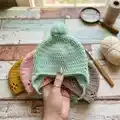 Vintage Vibes Baby Beanie Pattern step 4 - final assembly and finishing