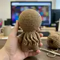 Baby Cthulhu Amigurumi Pattern step 4 - final assembly and finishing