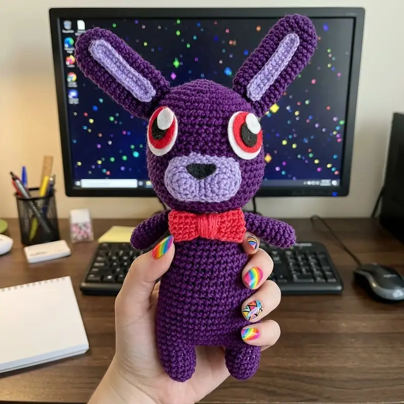 Complimentary Intermediate crochet pattern: Bonnie Amigurumi Pattern - Simple to follow guide