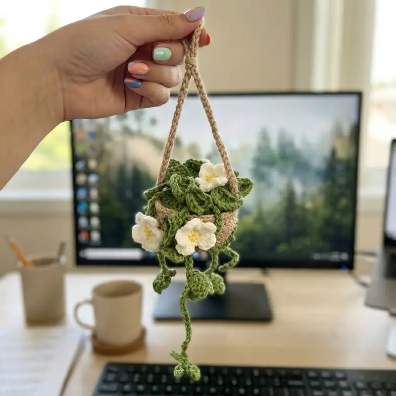 Complimentary Intermediate crochet pattern: Plant Car Amigurumi Pattern - Simple to follow guide
