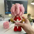 Pink Rascal Amigurumi Pattern step 4 - final assembly and finishing