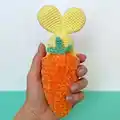 Bunny in carrot Amigurumi Pattern step 4 - final assembly and finishing