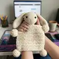 Bobby the Bighorn Sheep Amigurumi Pattern step 1 - construction progress