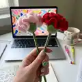 Carnation Flower Pattern step 1 - construction progress