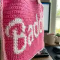 Baddie Barbie Bag Pattern step 2 - assembly progress