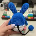 Azumarill Amigurumi Pattern step 4 - final assembly and finishing