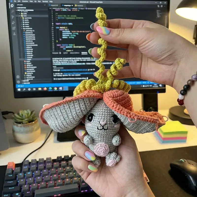Complimentary Intermediate crochet pattern: Bunny-Carrot Amigurumi Pattern - Simple to follow guide