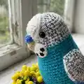 Budgerigar Amigurumi Pattern step 2 - assembly progress