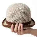 Bucket Hat Crochet Pattern step 4 - final assembly and finishing