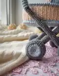 Doll in a Baby-Carriage Amigurumi Pattern step 2 - assembly progress