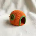 Bunny's House Amigurumi Pattern step 1 - construction progress