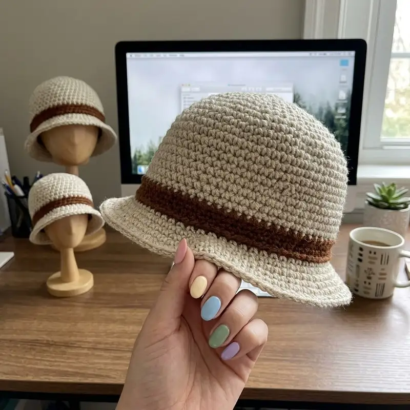 Complimentary Intermediate crochet pattern: Bucket Hat Crochet Pattern - Simple to follow guide