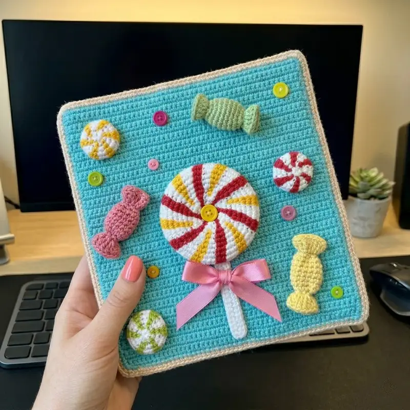 Complimentary Intermediate crochet pattern: Sweet Quiet Book Pattern - Simple to follow guide