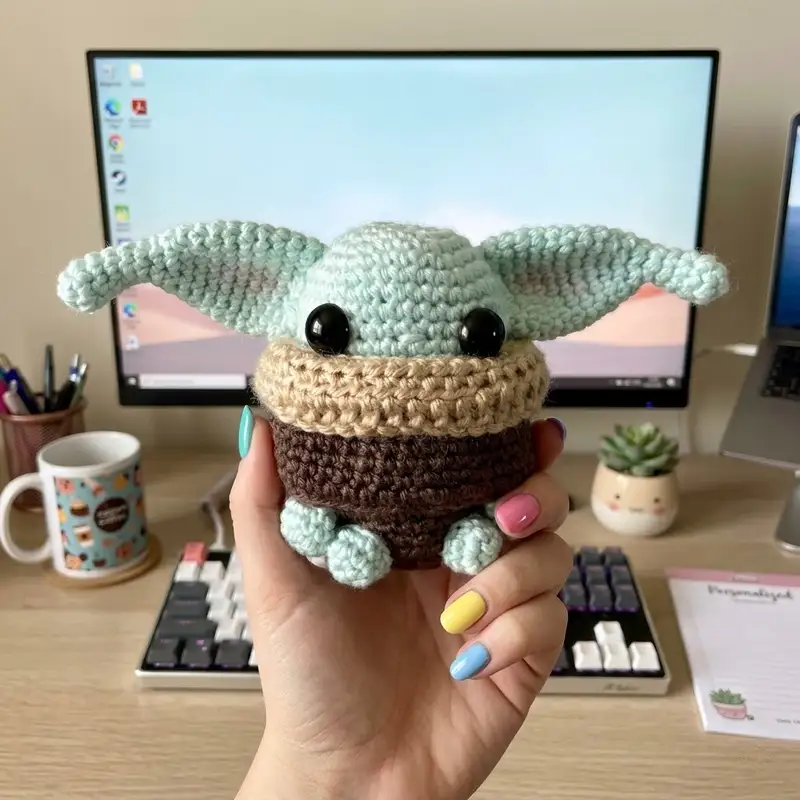 Complimentary Intermediate crochet pattern: Baby Alien Amigurumi Pattern - Simple to follow guide