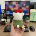 Christmas Giftbox Cat Amigurumi Pattern step 4 - final assembly and finishing