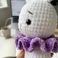 Lily Bunny Amigurumi Pattern step 2 - assembly progress
