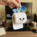 Angry TP Cal Amigurumi Pattern step 1 - construction progress
