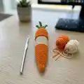 Carrot Lip Balm & Gift Holder Pattern step 3 - details and accessories