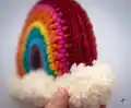 Brighten Your Day Crochet Rainbow Stuffie Amigurumi Pattern step 1 - construction progress