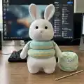 Bunny Stacking Toy Amigurumi Pattern step 3 - details and accessories