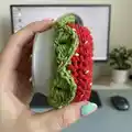 Fruit Snack Coozie Pack Pattern step 1 - construction progress