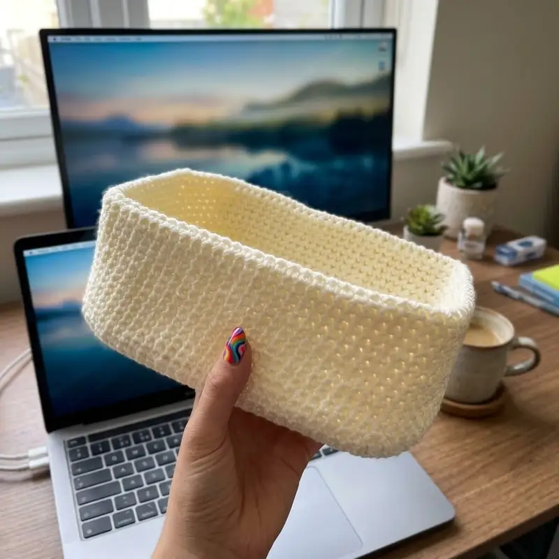 Complimentary Beginner Friendly crochet pattern: Basic Crochet Basket Pattern - Simple to follow guide