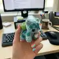 Bulbasaur Amigurumi Pattern step 1 - construction progress