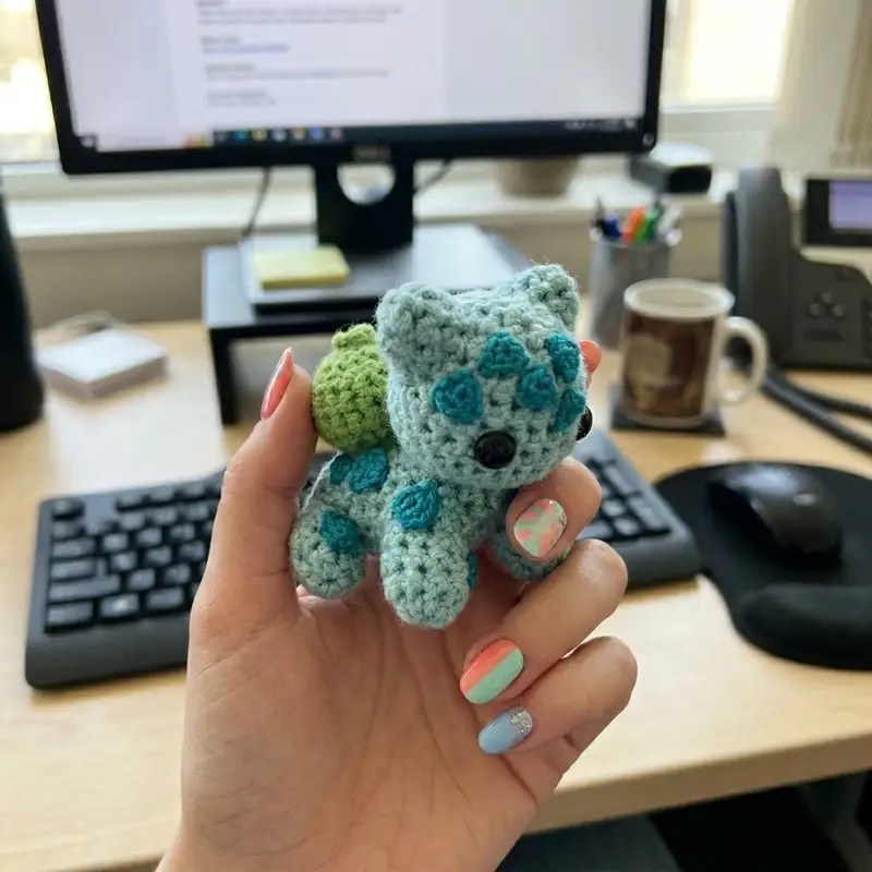 Complimentary Beginner Friendly crochet pattern: Bulbasaur Amigurumi Pattern - Simple to follow guide