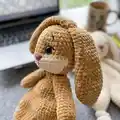 Plush snuggler BUNNY Amigurumi Pattern step 1 - construction progress
