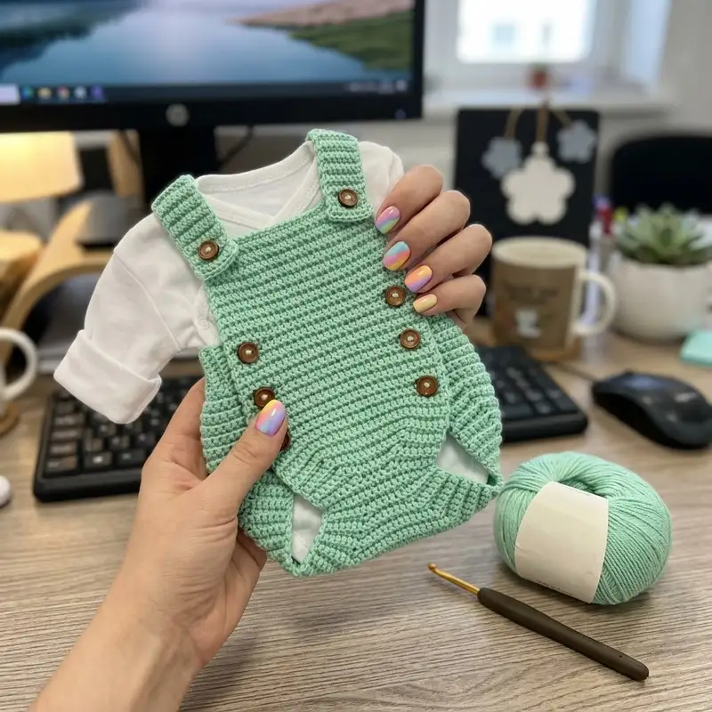 Complimentary Intermediate crochet pattern: Romper Tiny Tot Pattern - Simple to follow guide
