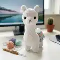 Layla the Llama Amigurumi Pattern step 3 - details and accessories