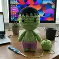 Hulk Amigurumi Pattern step 3 - details and accessories