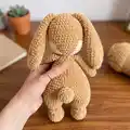 Plush snuggler BUNNY Amigurumi Pattern step 4 - final assembly and finishing