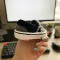 Modern sneakers Pattern step 2 - assembly progress