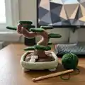 Bonsai Tree Amigurumi Pattern step 3 - details and accessories