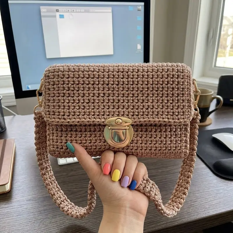 Complimentary Intermediate crochet pattern: Mini Crossbody Bag Pattern - Simple to follow guide