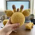 Giraffe Lovey Blanket Amigurumi Pattern step 4 - final assembly and finishing