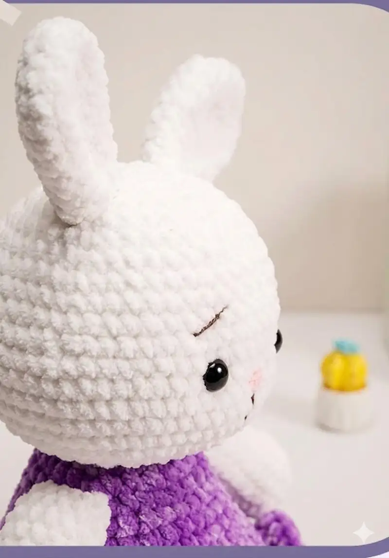 Complimentary Intermediate crochet pattern: Lily Bunny Amigurumi Pattern - Simple to follow guide